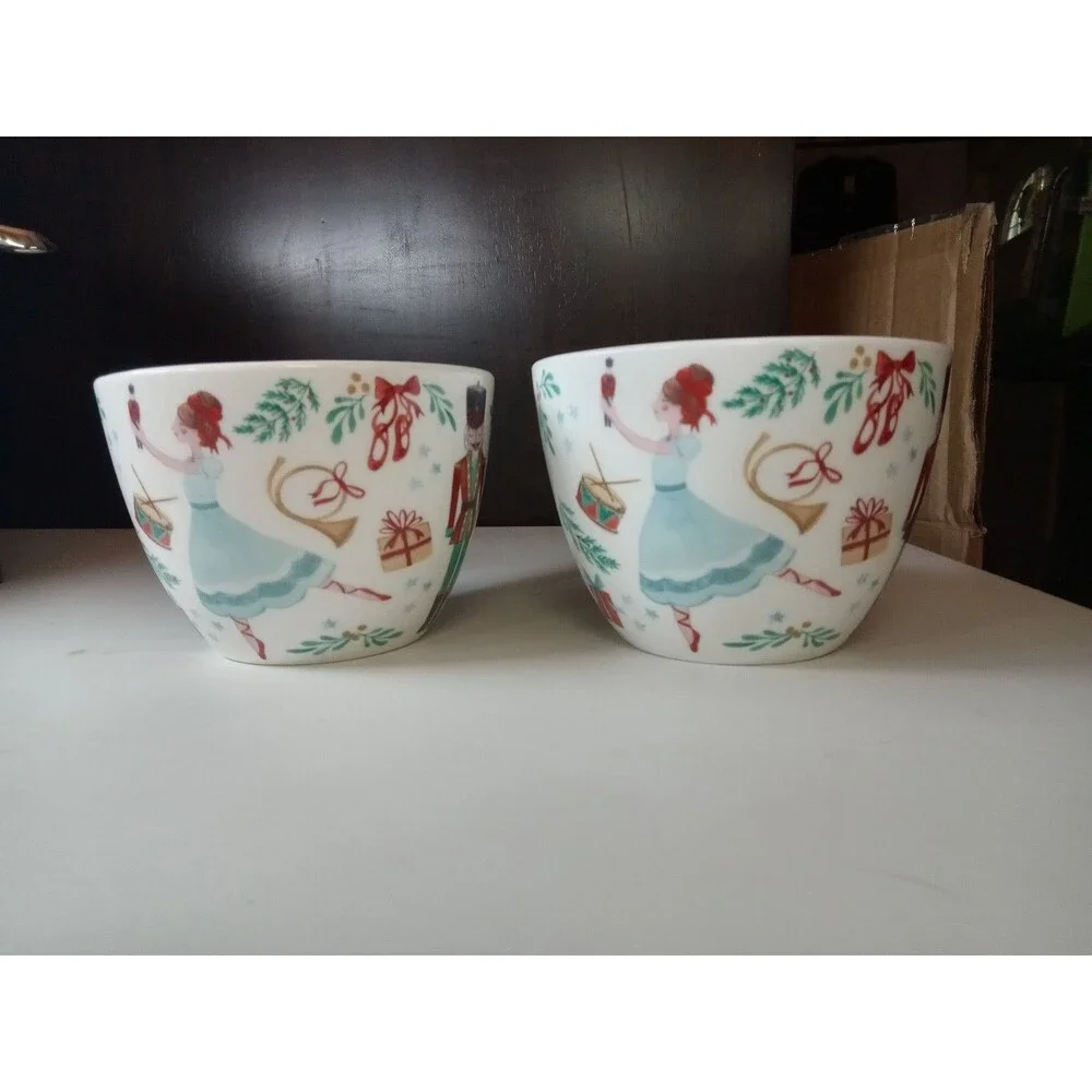 2 Portobello By Design Coffee Soup Mug Christmas Nutcracker Ballerina Gifts Drum - Picture 2 of 8